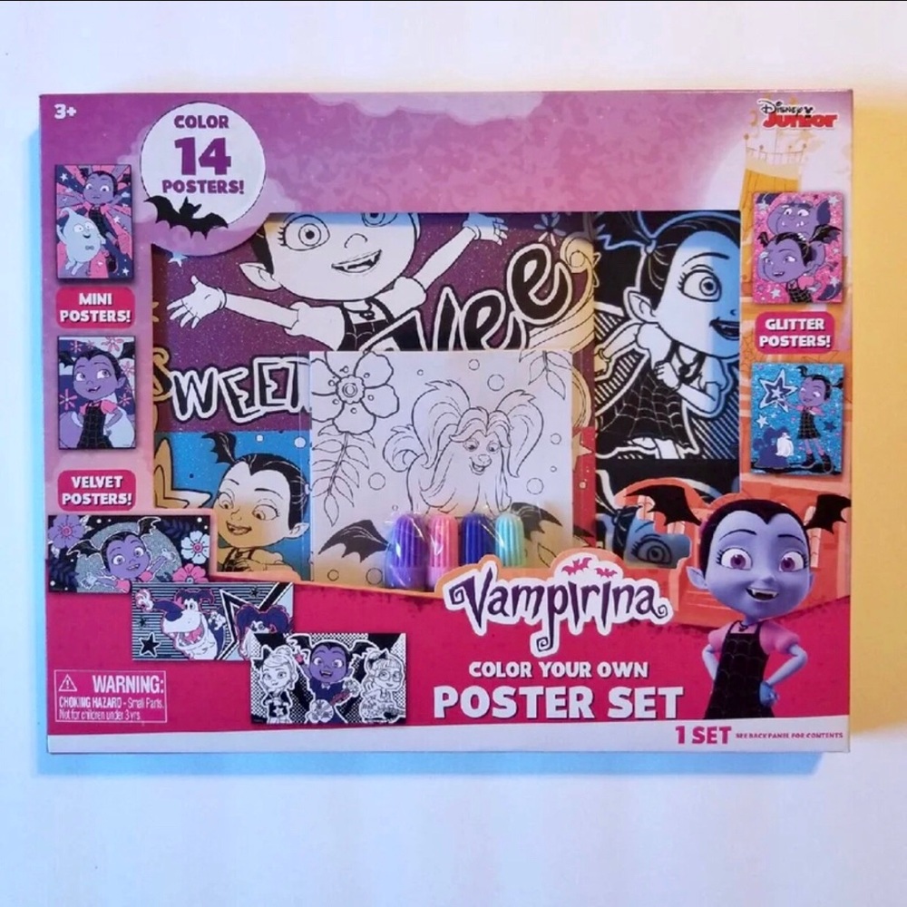 VAMPIRINA COLOR YOUR OWN 14 POSTERS SET - Picture 1 of 7
